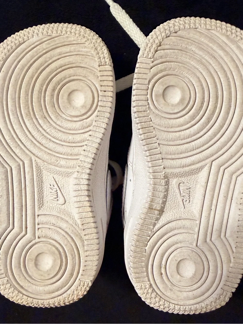 Nike Kids Air Force 5C White Low-Top Sneakers